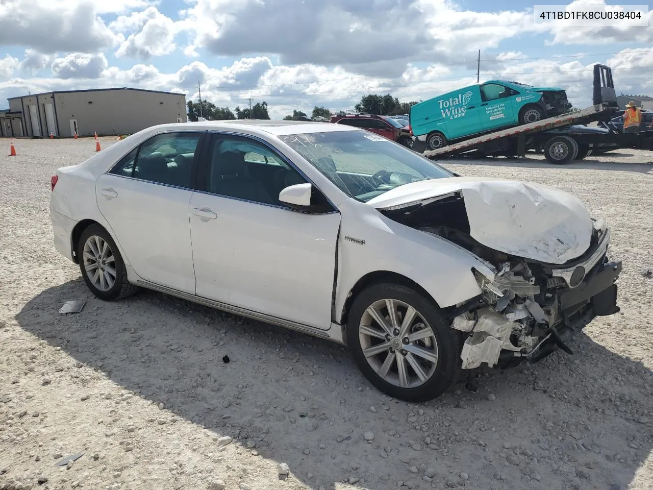 4T1BD1FK8CU038404 2012 Toyota Camry Hybrid