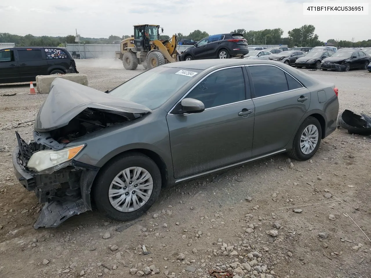 2012 Toyota Camry Base VIN: 4T1BF1FK4CU536951 Lot: 71447584