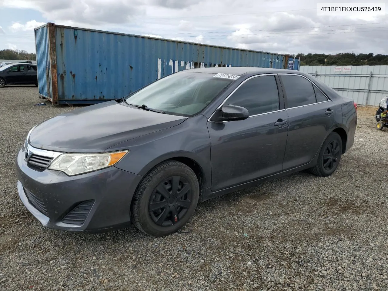 2012 Toyota Camry Base VIN: 4T1BF1FKXCU526439 Lot: 71475674