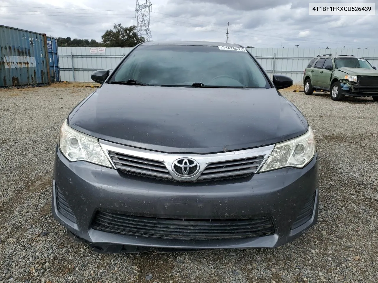 2012 Toyota Camry Base VIN: 4T1BF1FKXCU526439 Lot: 71475674