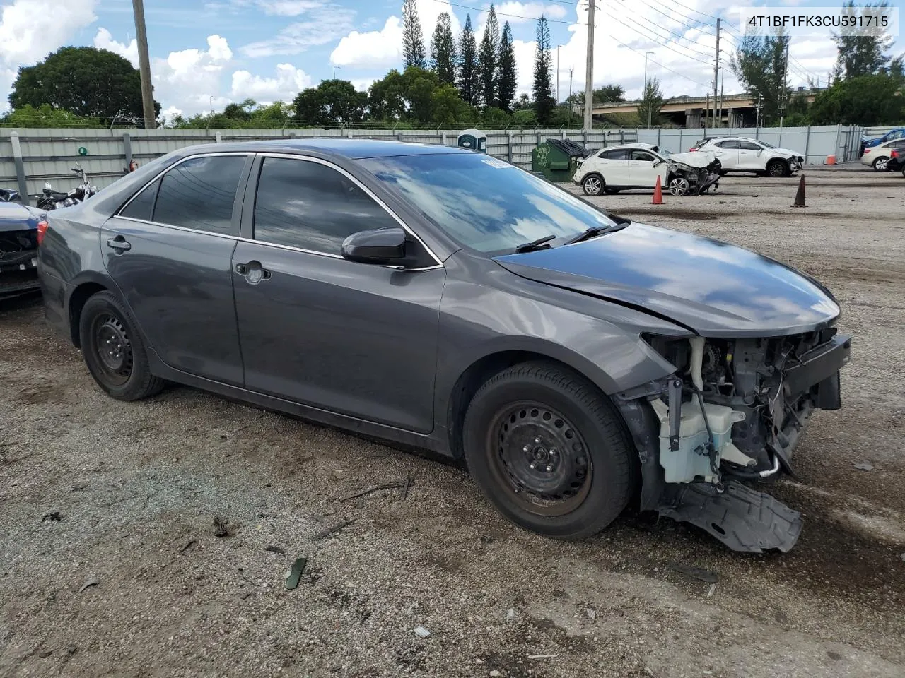 2012 Toyota Camry Base VIN: 4T1BF1FK3CU591715 Lot: 71717874