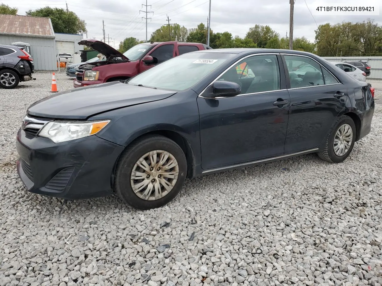 2012 Toyota Camry Base VIN: 4T1BF1FK3CU189421 Lot: 71738554