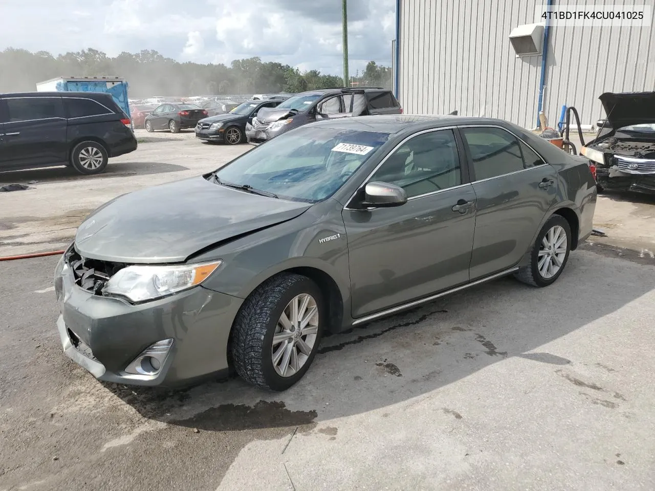 2012 Toyota Camry Hybrid VIN: 4T1BD1FK4CU041025 Lot: 71739764