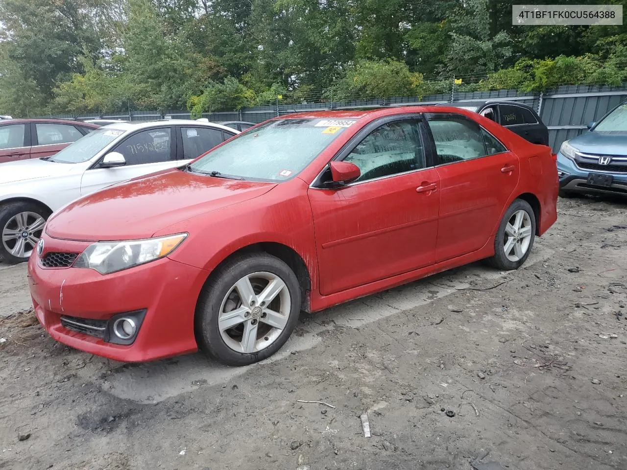 2012 Toyota Camry Base VIN: 4T1BF1FK0CU564388 Lot: 71779954