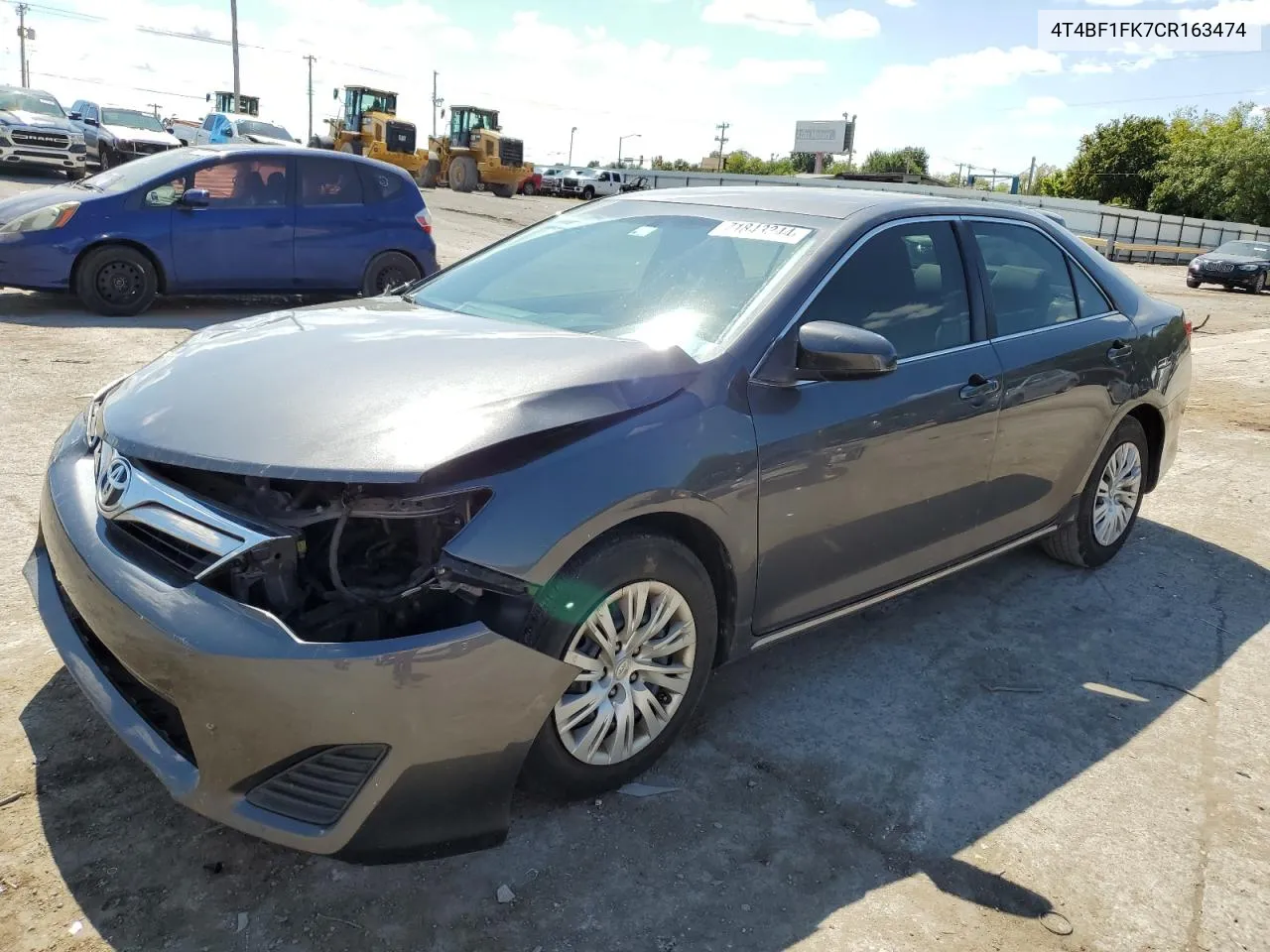 2012 Toyota Camry Base VIN: 4T4BF1FK7CR163474 Lot: 71843244