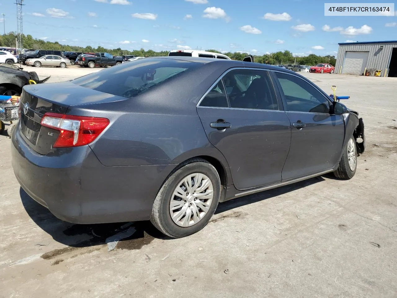 2012 Toyota Camry Base VIN: 4T4BF1FK7CR163474 Lot: 71843244