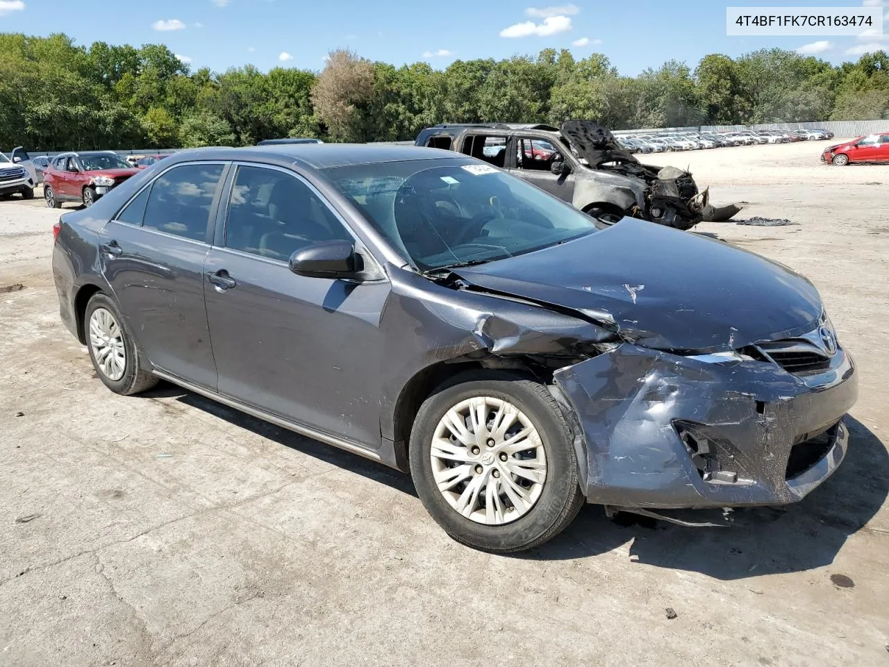 2012 Toyota Camry Base VIN: 4T4BF1FK7CR163474 Lot: 71843244