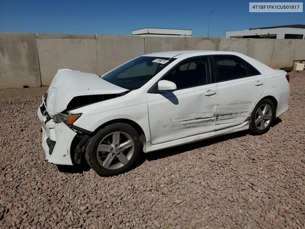 2012 Toyota Camry Base VIN: 4T1BF1FK1CU501817 Lot: 71896074