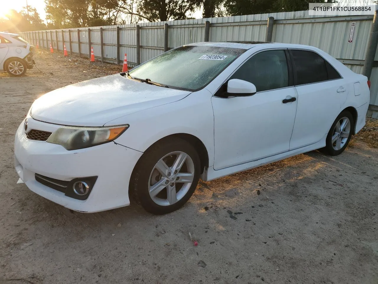 2012 Toyota Camry Base VIN: 4T1BF1FK1CU568854 Lot: 71923054