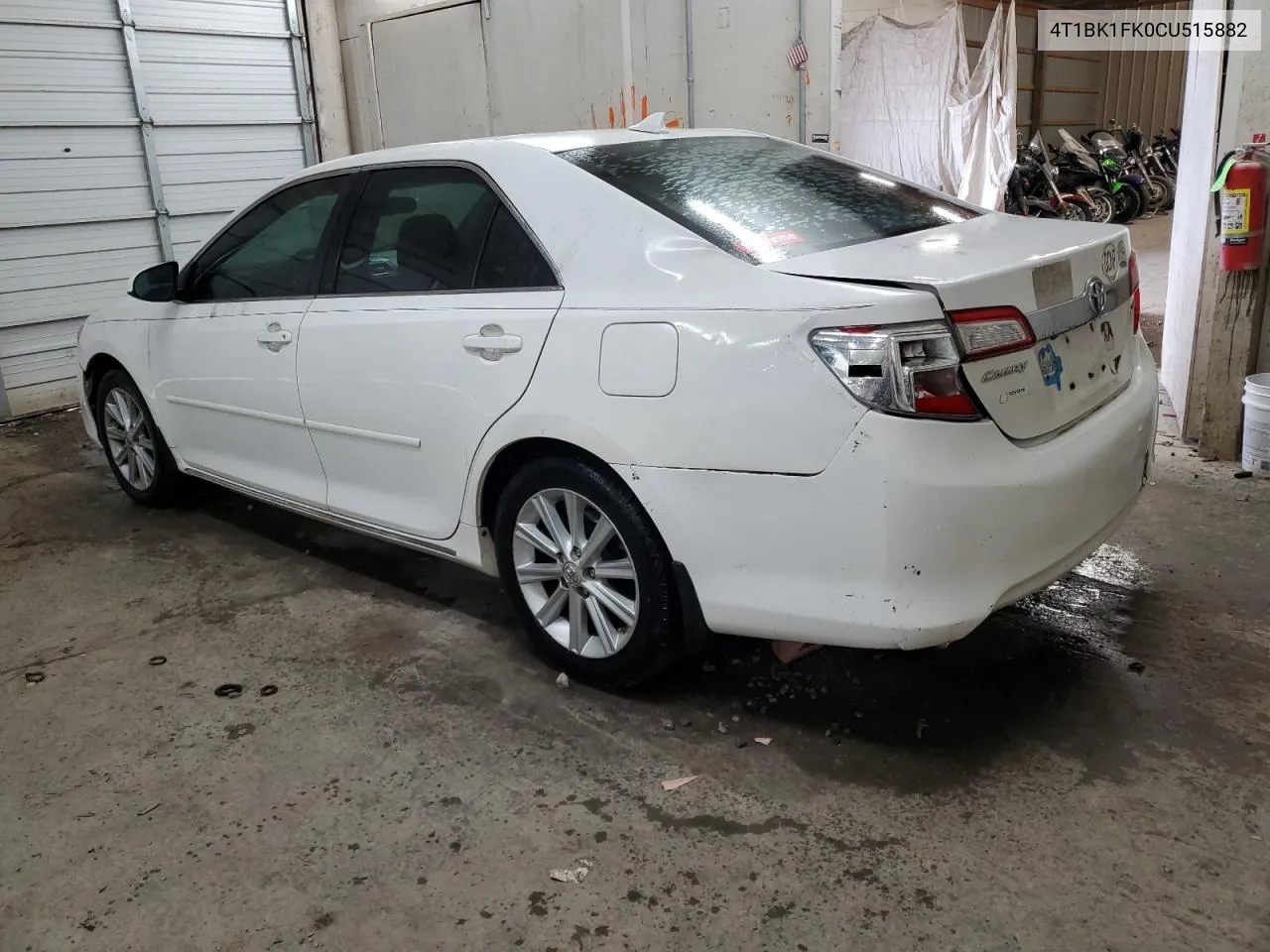 2012 Toyota Camry Se VIN: 4T1BK1FK0CU515882 Lot: 71930134