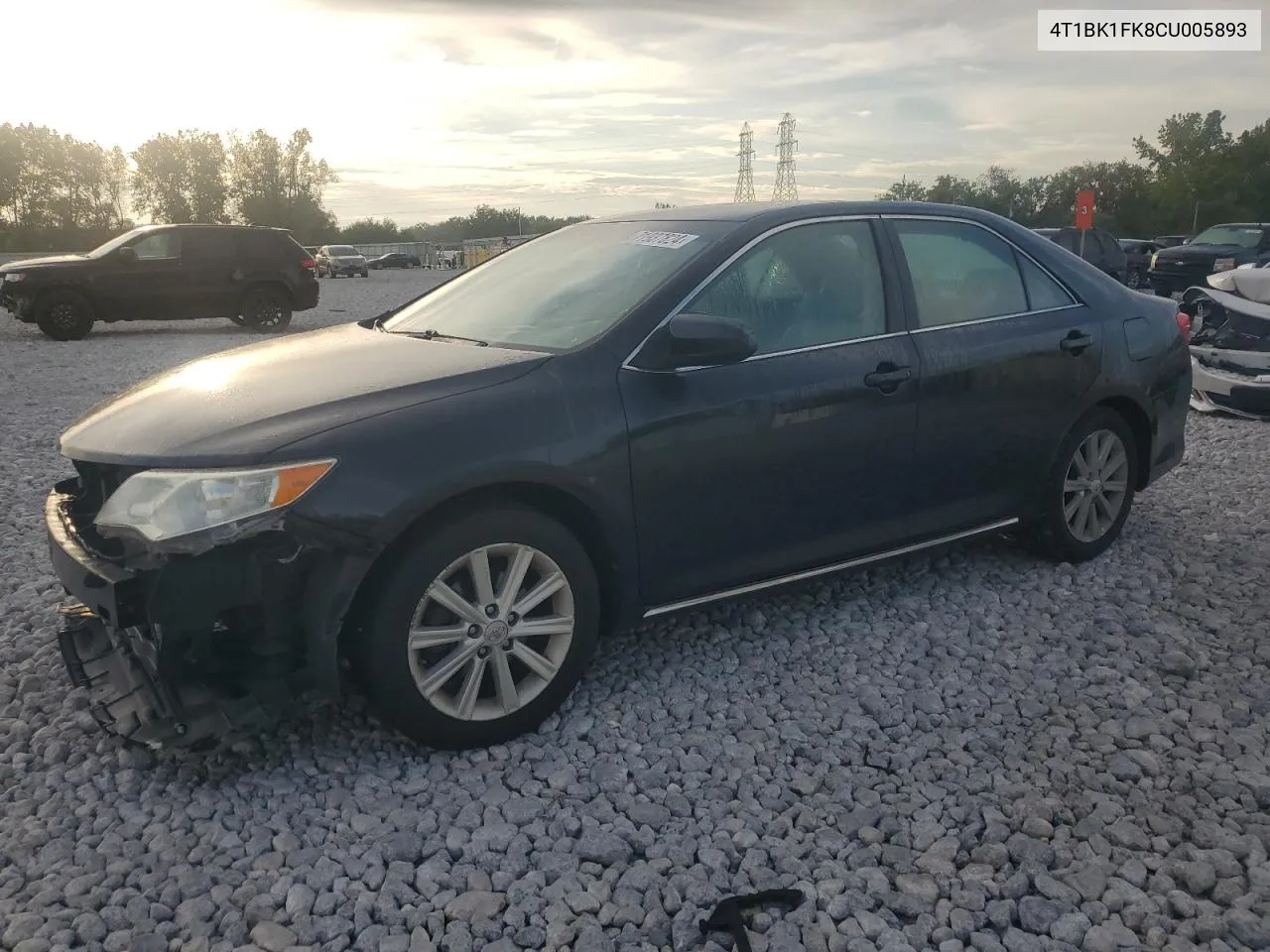 2012 Toyota Camry Se VIN: 4T1BK1FK8CU005893 Lot: 71937824