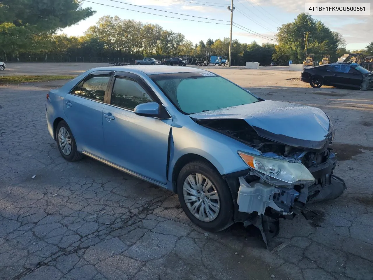 2012 Toyota Camry Base VIN: 4T1BF1FK9CU500561 Lot: 71953424