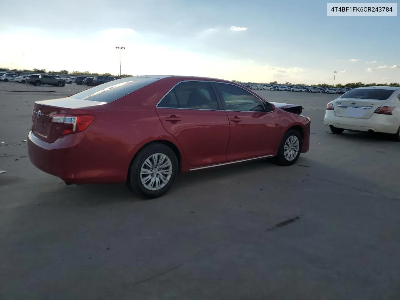 2012 Toyota Camry Base VIN: 4T4BF1FK6CR243784 Lot: 72043284