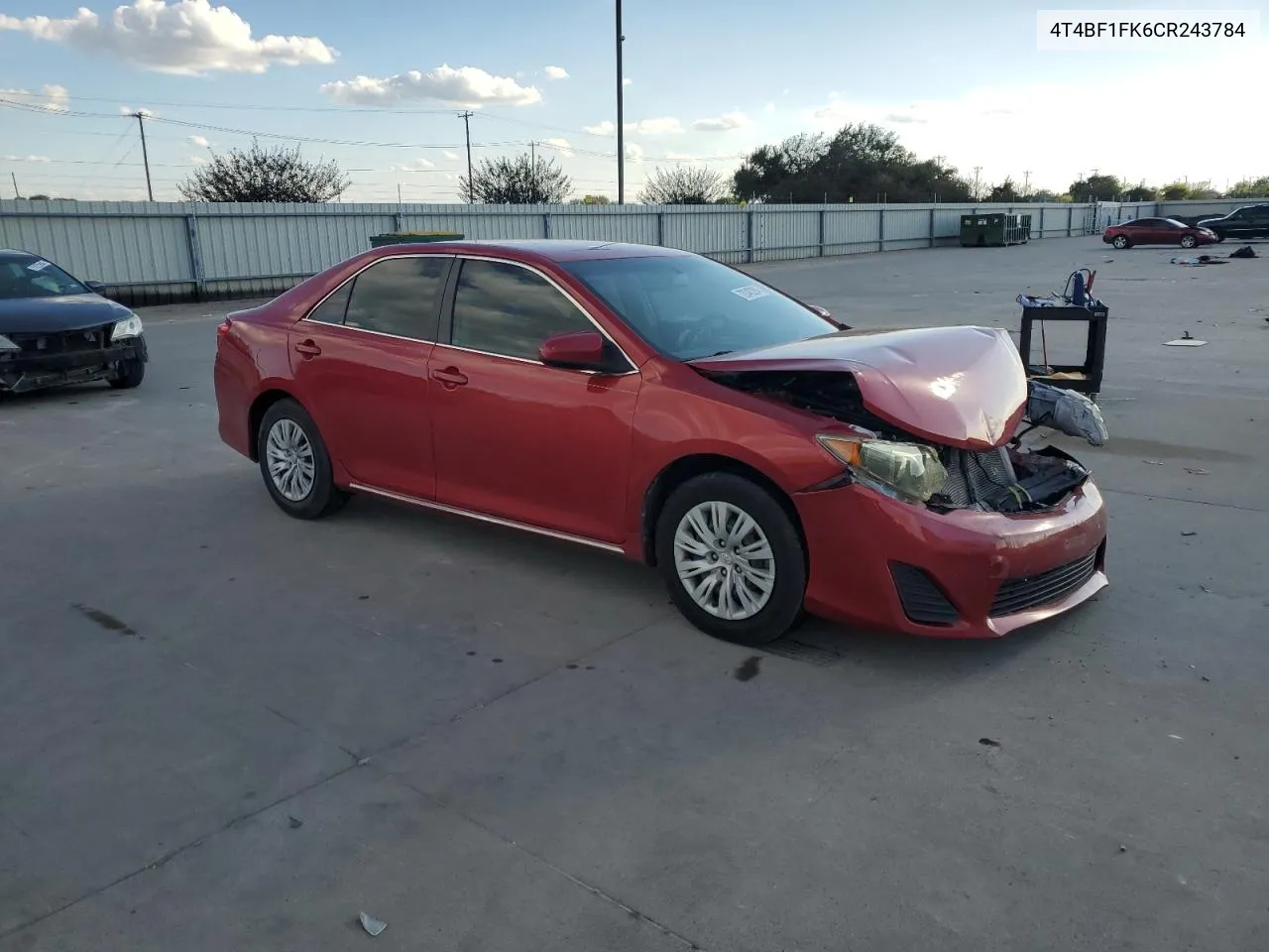 2012 Toyota Camry Base VIN: 4T4BF1FK6CR243784 Lot: 72043284