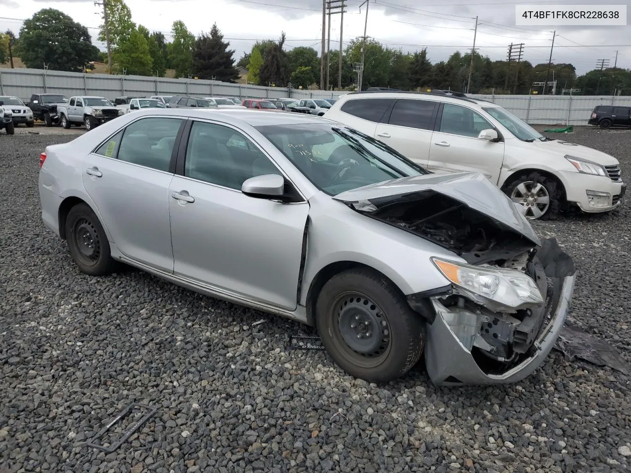 2012 Toyota Camry Base VIN: 4T4BF1FK8CR228638 Lot: 72055274