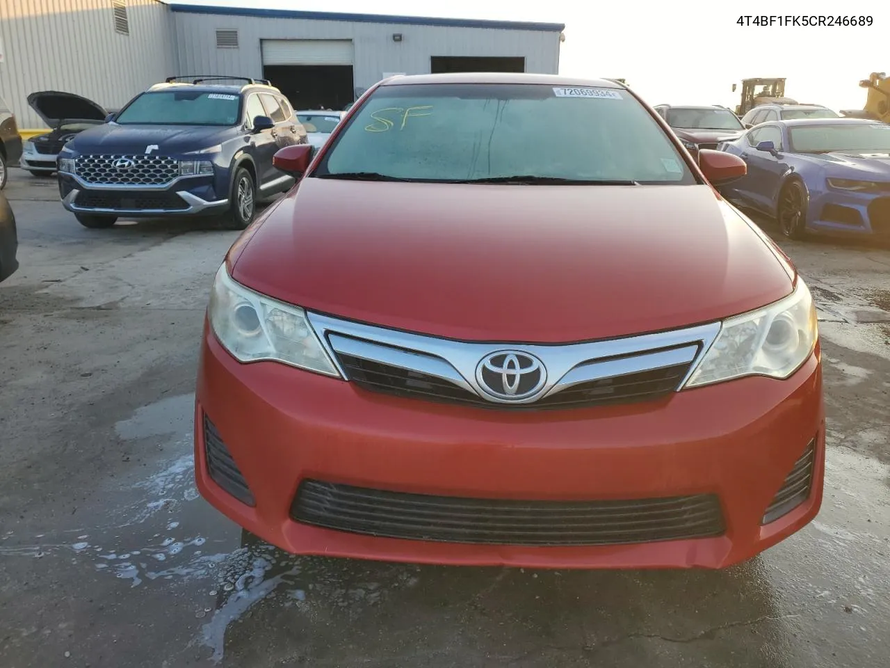 2012 Toyota Camry Base VIN: 4T4BF1FK5CR246689 Lot: 72069934