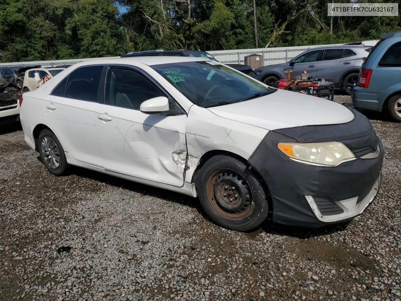 2012 Toyota Camry Base VIN: 4T1BF1FK7CU632167 Lot: 72269434