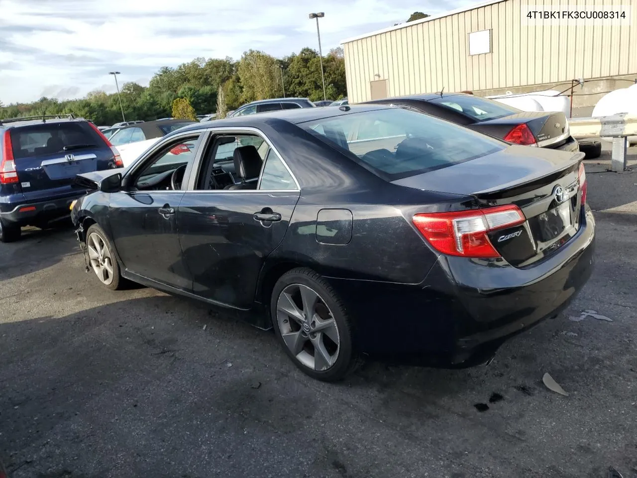 2012 Toyota Camry Se VIN: 4T1BK1FK3CU008314 Lot: 72351584