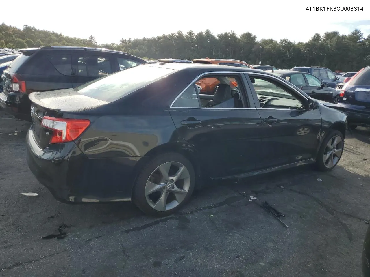 2012 Toyota Camry Se VIN: 4T1BK1FK3CU008314 Lot: 72351584