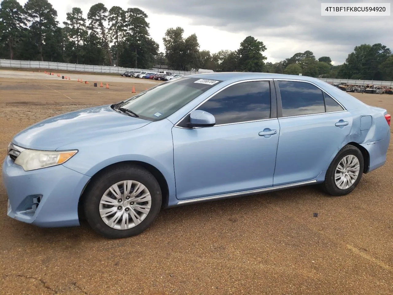 2012 Toyota Camry Base VIN: 4T1BF1FK8CU594920 Lot: 72398704