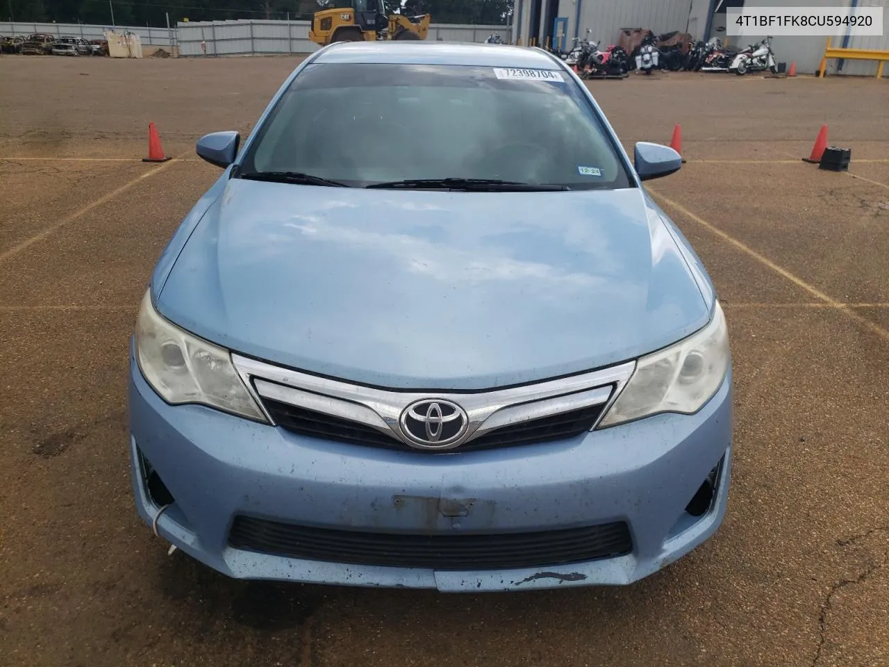 2012 Toyota Camry Base VIN: 4T1BF1FK8CU594920 Lot: 72398704