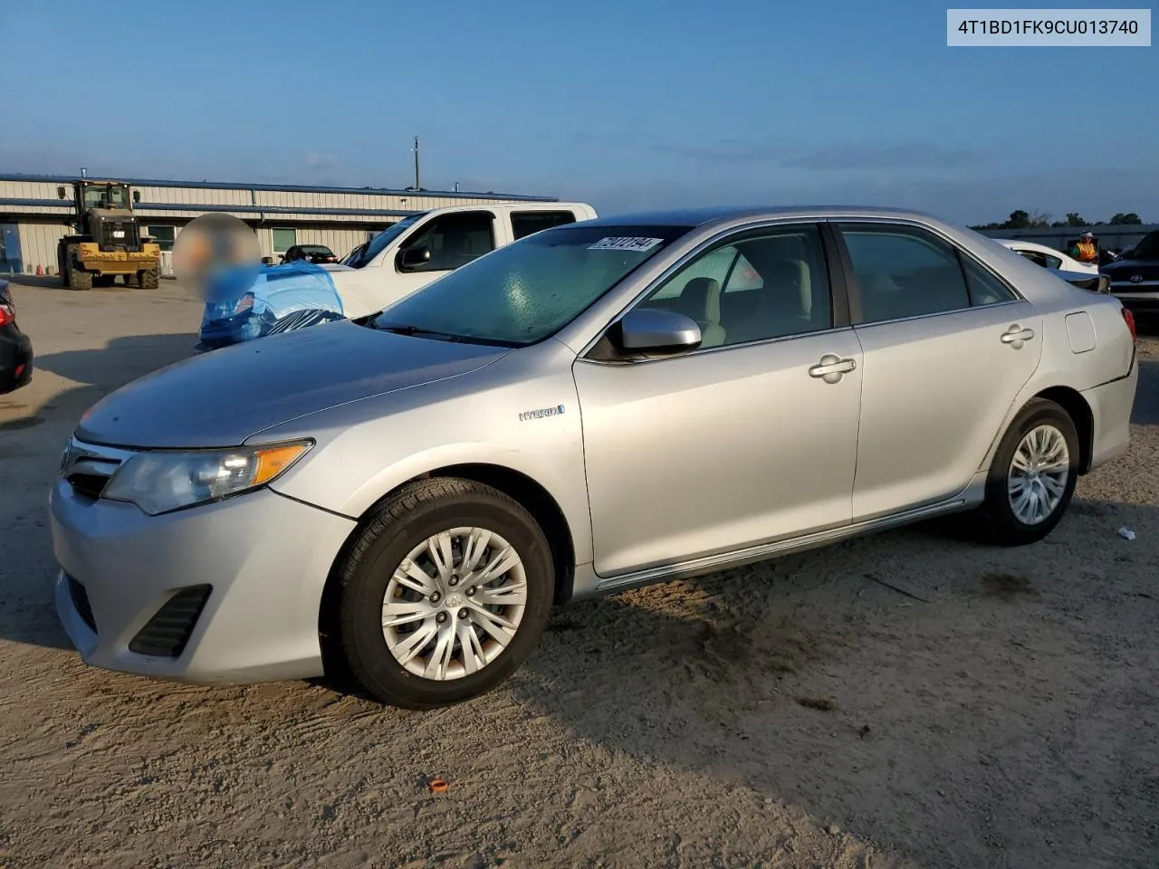 2012 Toyota Camry Hybrid VIN: 4T1BD1FK9CU013740 Lot: 72412194