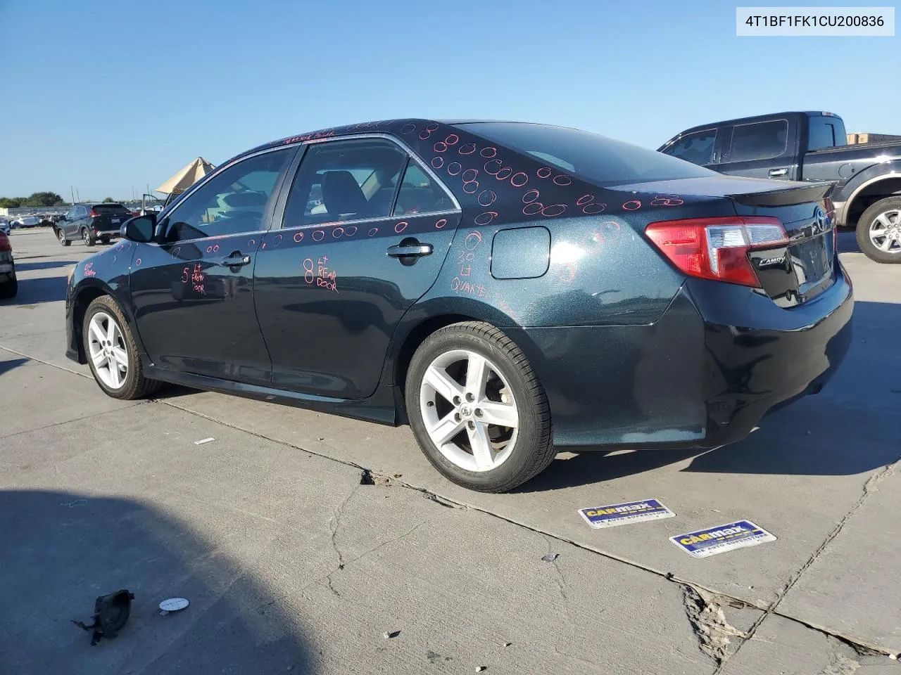 2012 Toyota Camry Base VIN: 4T1BF1FK1CU200836 Lot: 72449424