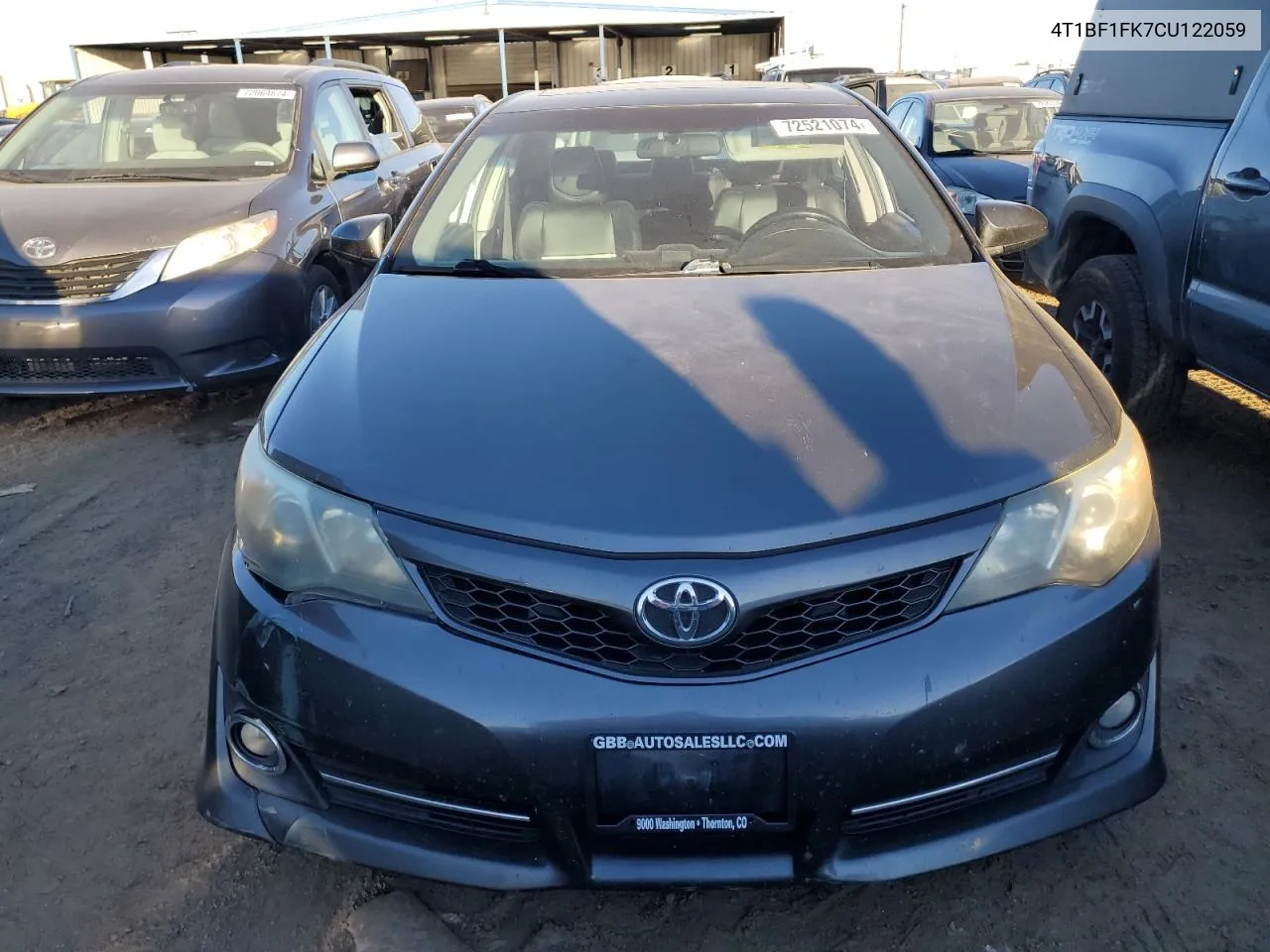 2012 Toyota Camry Base VIN: 4T1BF1FK7CU122059 Lot: 72521074