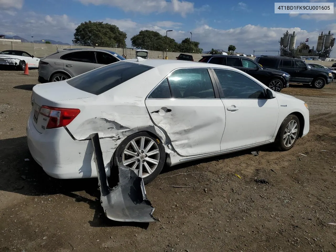 2012 Toyota Camry Hybrid VIN: 4T1BD1FK9CU001605 Lot: 72555914