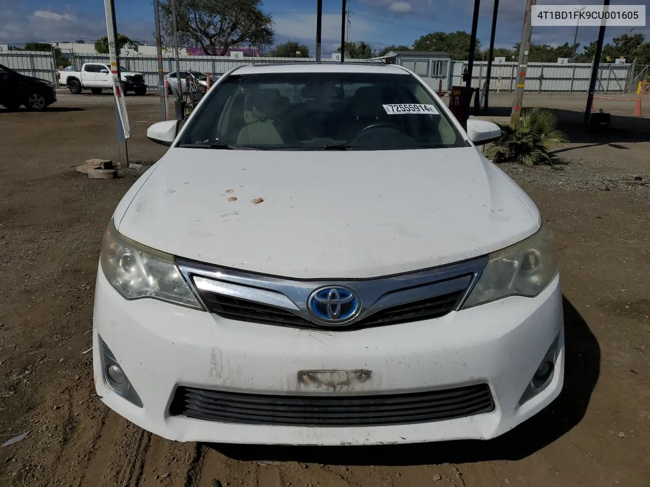 2012 Toyota Camry Hybrid VIN: 4T1BD1FK9CU001605 Lot: 72555914