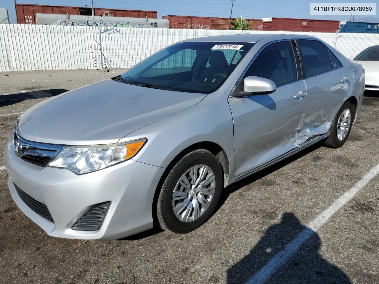 4T1BF1FK8CU078959 2012 Toyota Camry Base