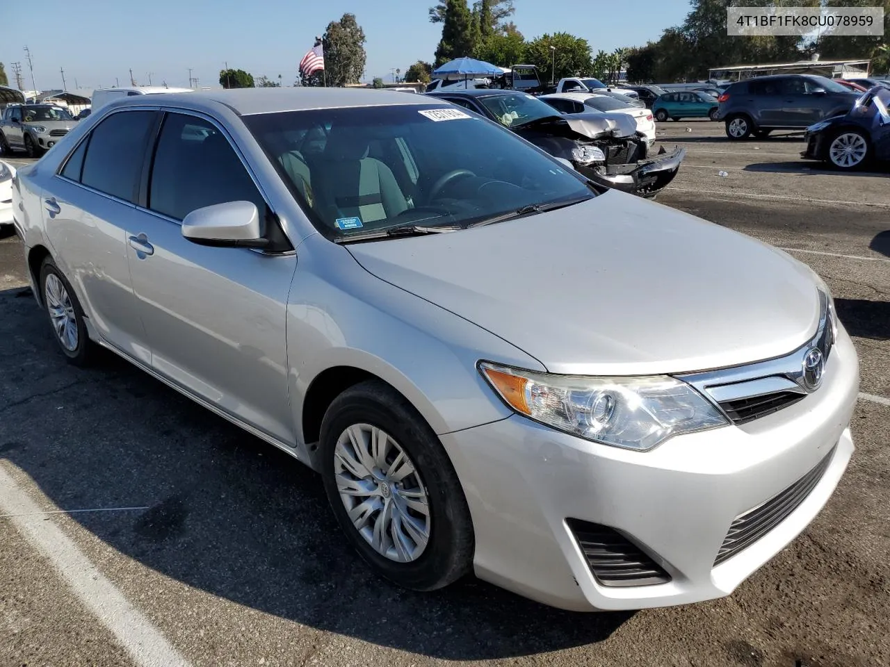 2012 Toyota Camry Base VIN: 4T1BF1FK8CU078959 Lot: 72577914