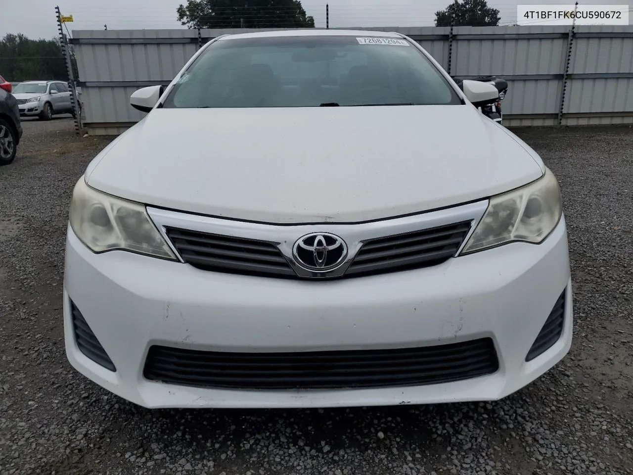 2012 Toyota Camry Base VIN: 4T1BF1FK6CU590672 Lot: 72681294