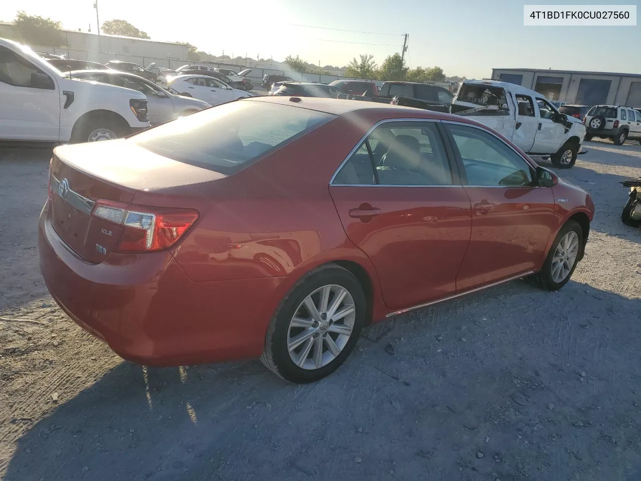 2012 Toyota Camry Hybrid VIN: 4T1BD1FK0CU027560 Lot: 72697744