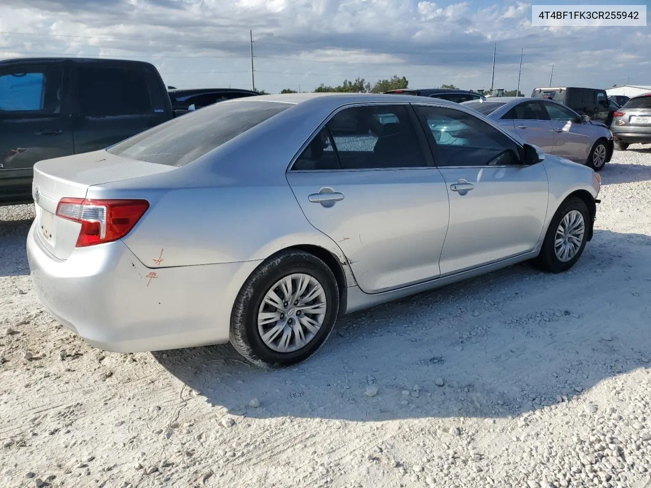 2012 Toyota Camry Base VIN: 4T4BF1FK3CR255942 Lot: 72764984