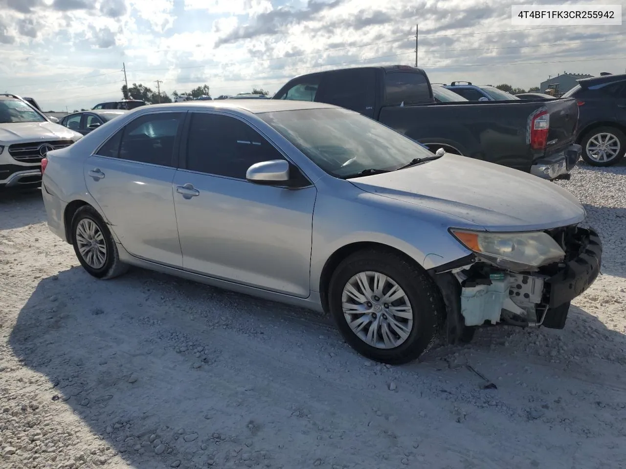 2012 Toyota Camry Base VIN: 4T4BF1FK3CR255942 Lot: 72764984