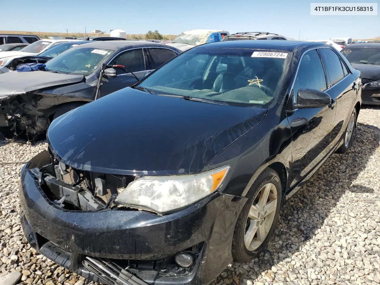 2012 Toyota Camry Base VIN: 4T1BF1FK3CU158315 Lot: 72806724