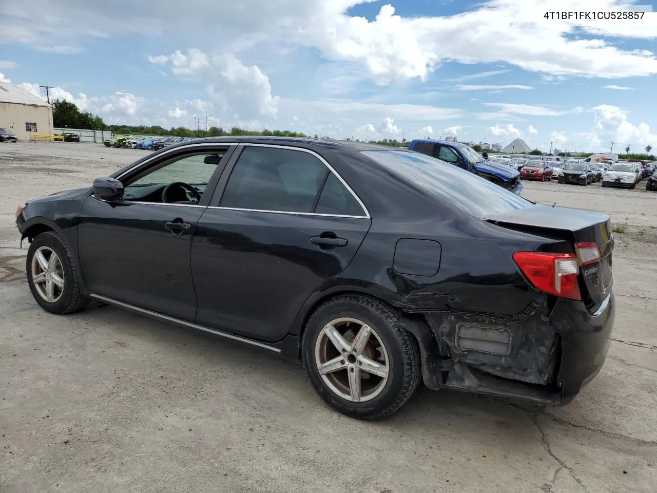 2012 Toyota Camry Base VIN: 4T1BF1FK1CU525857 Lot: 72847814