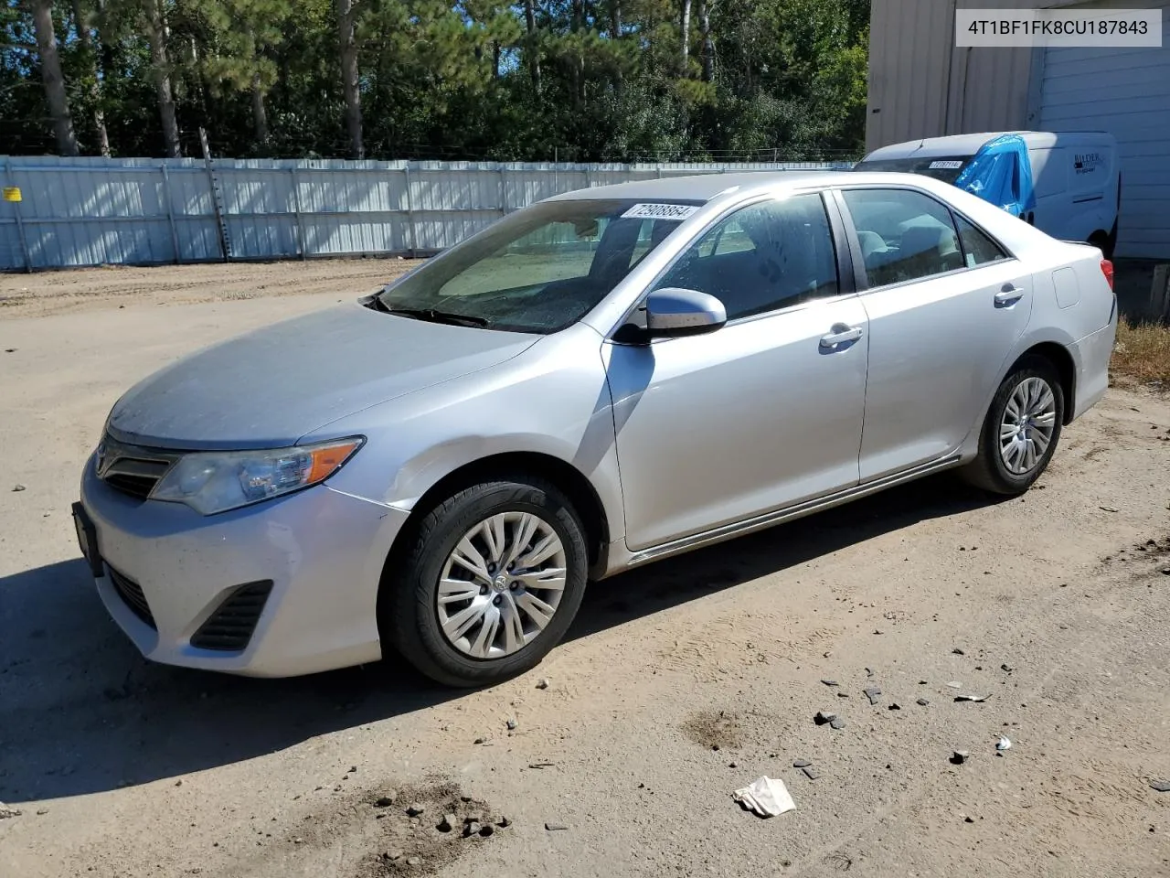 2012 Toyota Camry Base VIN: 4T1BF1FK8CU187843 Lot: 72908864