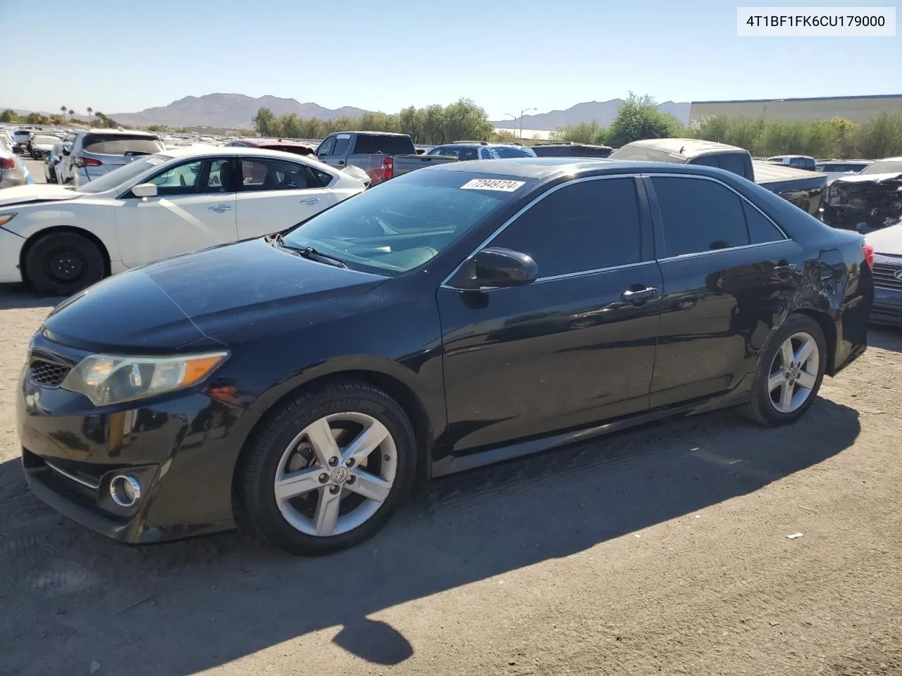 2012 Toyota Camry Base VIN: 4T1BF1FK6CU179000 Lot: 72949724