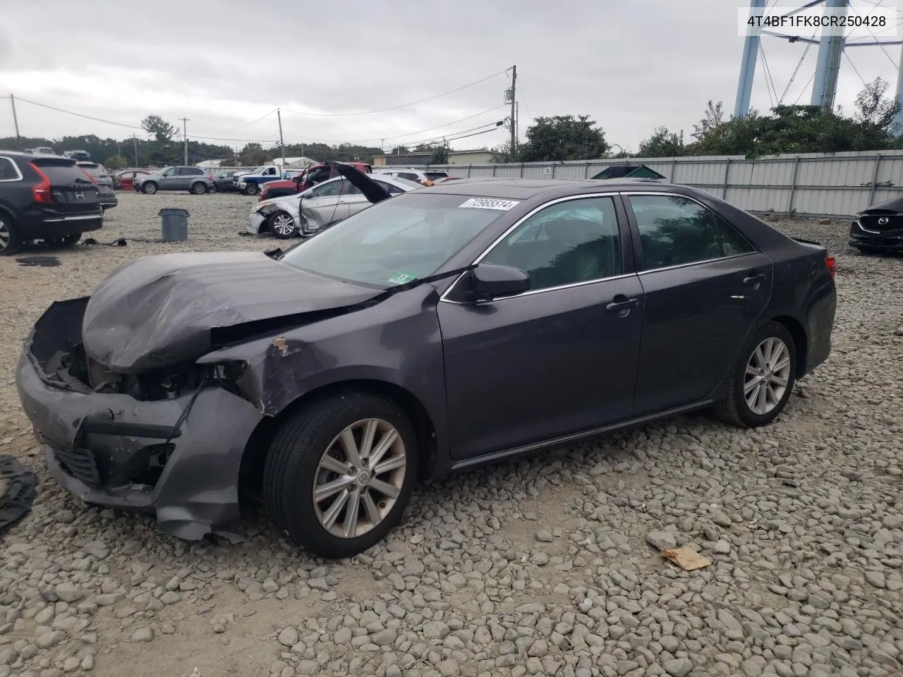 2012 Toyota Camry Base VIN: 4T4BF1FK8CR250428 Lot: 72965514