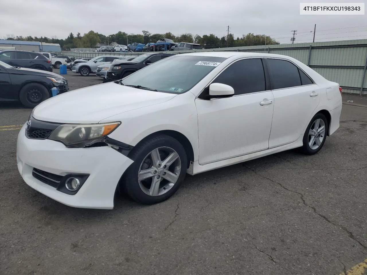 2012 Toyota Camry Base VIN: 4T1BF1FKXCU198343 Lot: 72969774