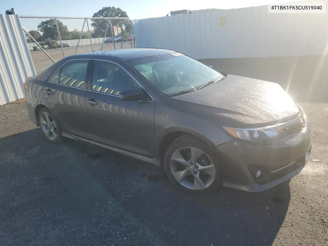 2012 Toyota Camry Se VIN: 4T1BK1FK5CU519040 Lot: 72972734