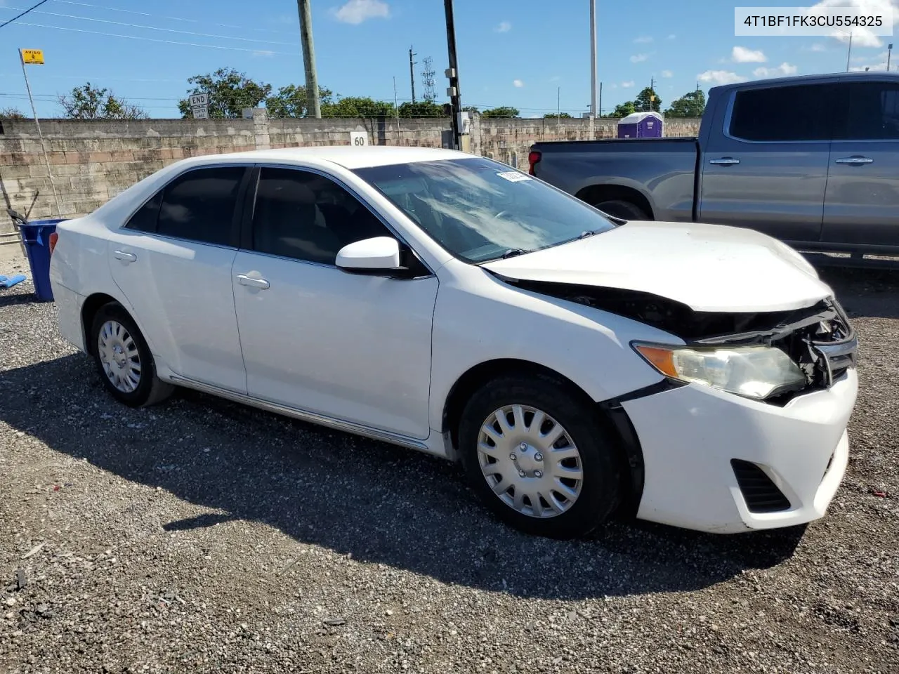 2012 Toyota Camry Base VIN: 4T1BF1FK3CU554325 Lot: 73002144