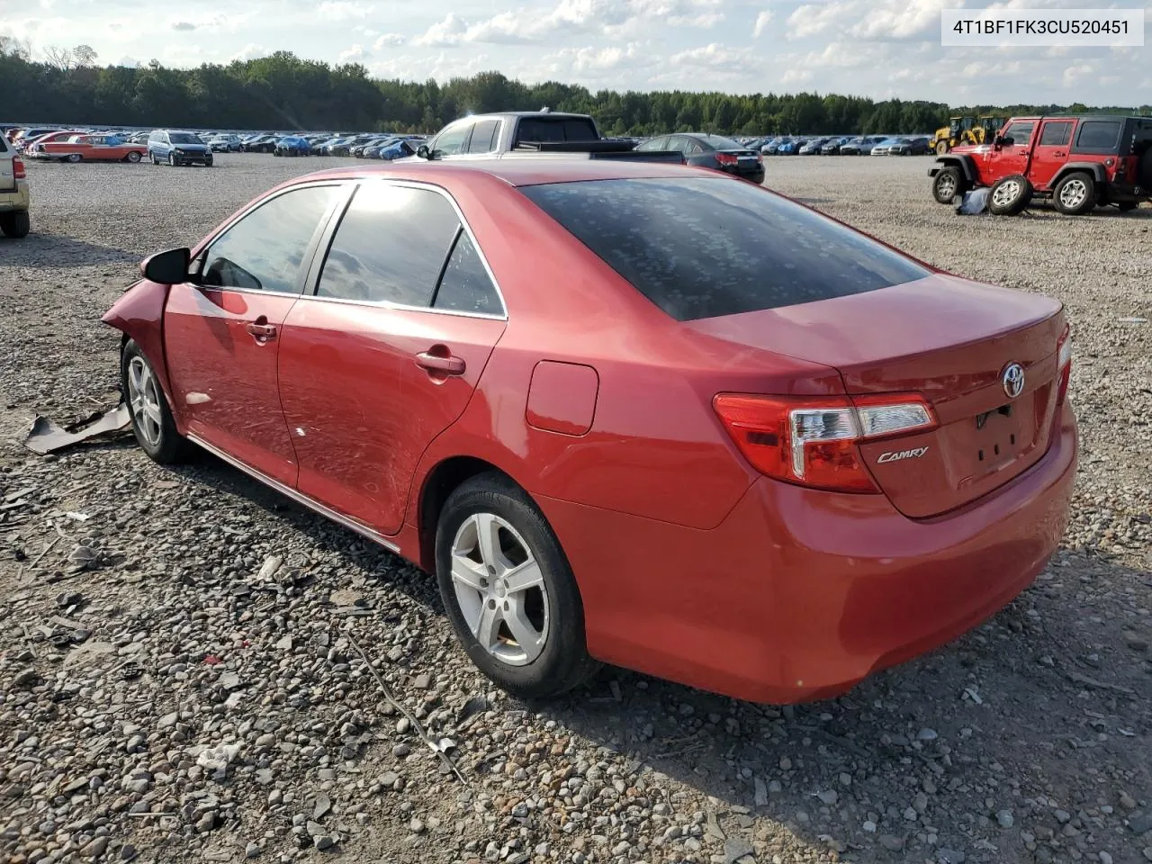 2012 Toyota Camry Base VIN: 4T1BF1FK3CU520451 Lot: 73043094