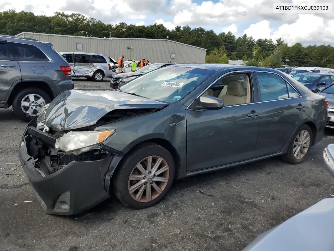 2012 Toyota Camry Hybrid VIN: 4T1BD1FKXCU039103 Lot: 73088484