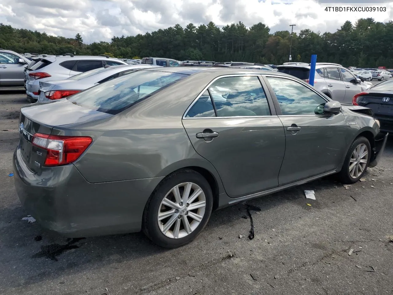 2012 Toyota Camry Hybrid VIN: 4T1BD1FKXCU039103 Lot: 73088484