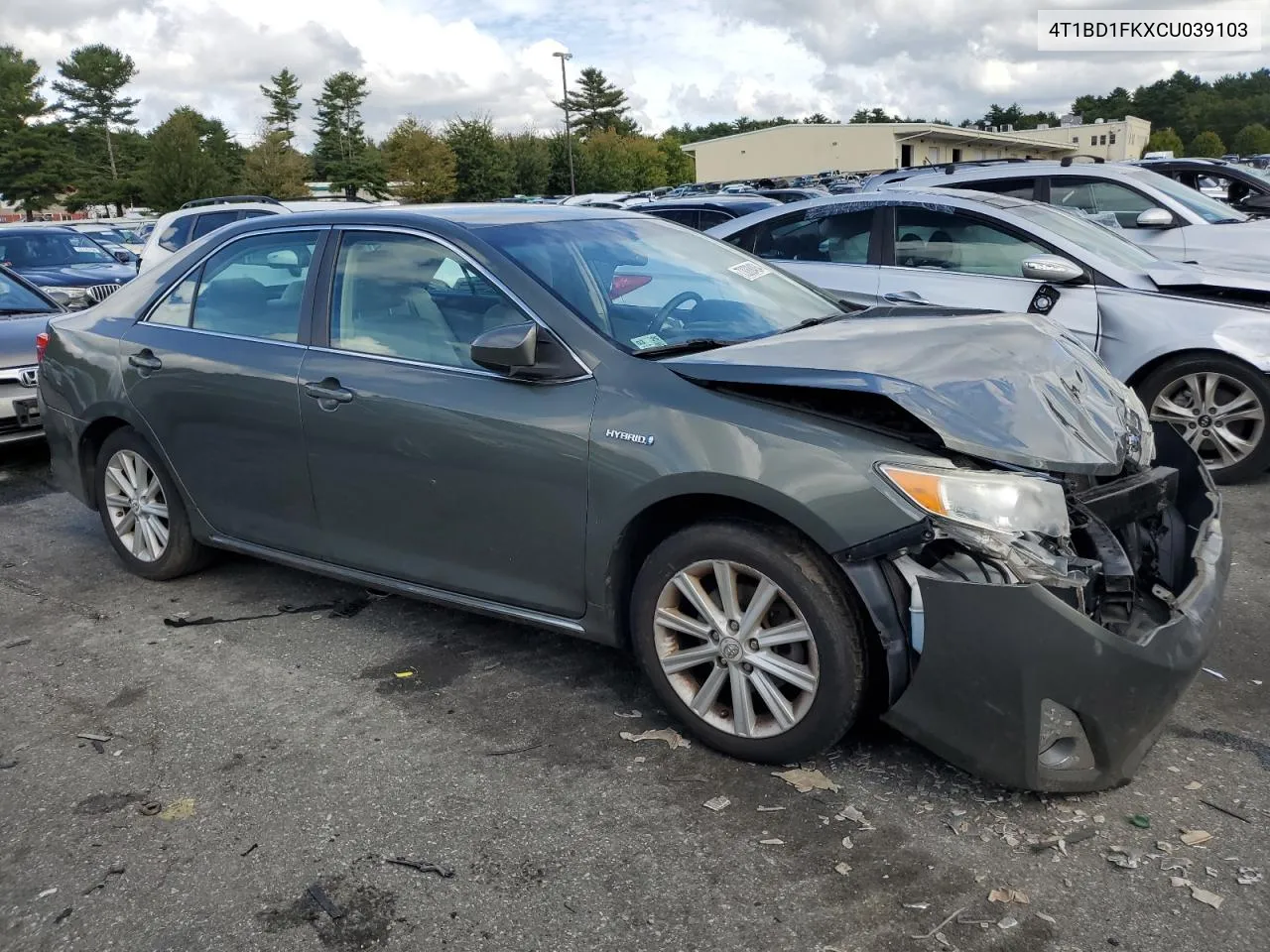 2012 Toyota Camry Hybrid VIN: 4T1BD1FKXCU039103 Lot: 73088484