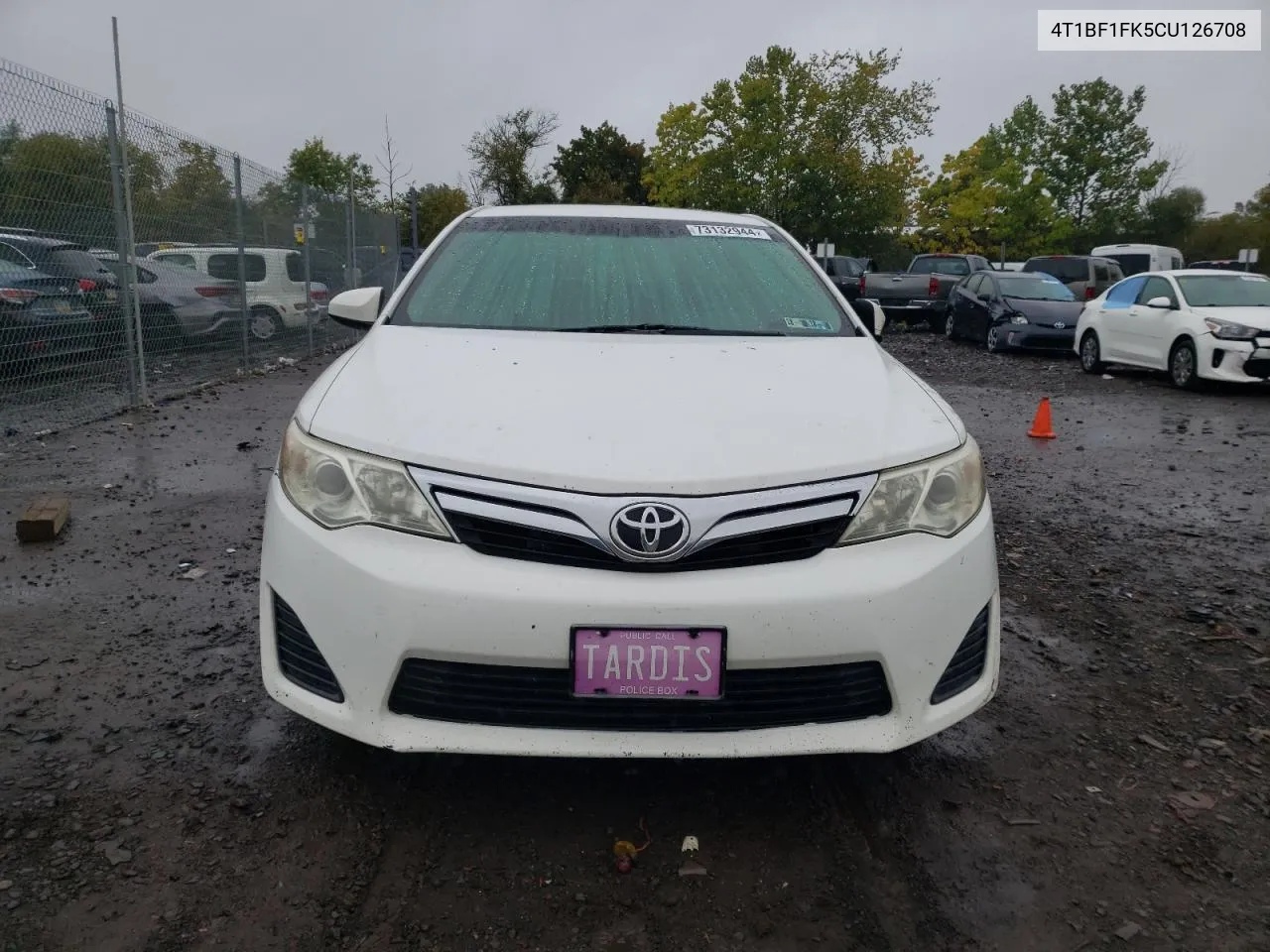 2012 Toyota Camry Base VIN: 4T1BF1FK5CU126708 Lot: 73132944