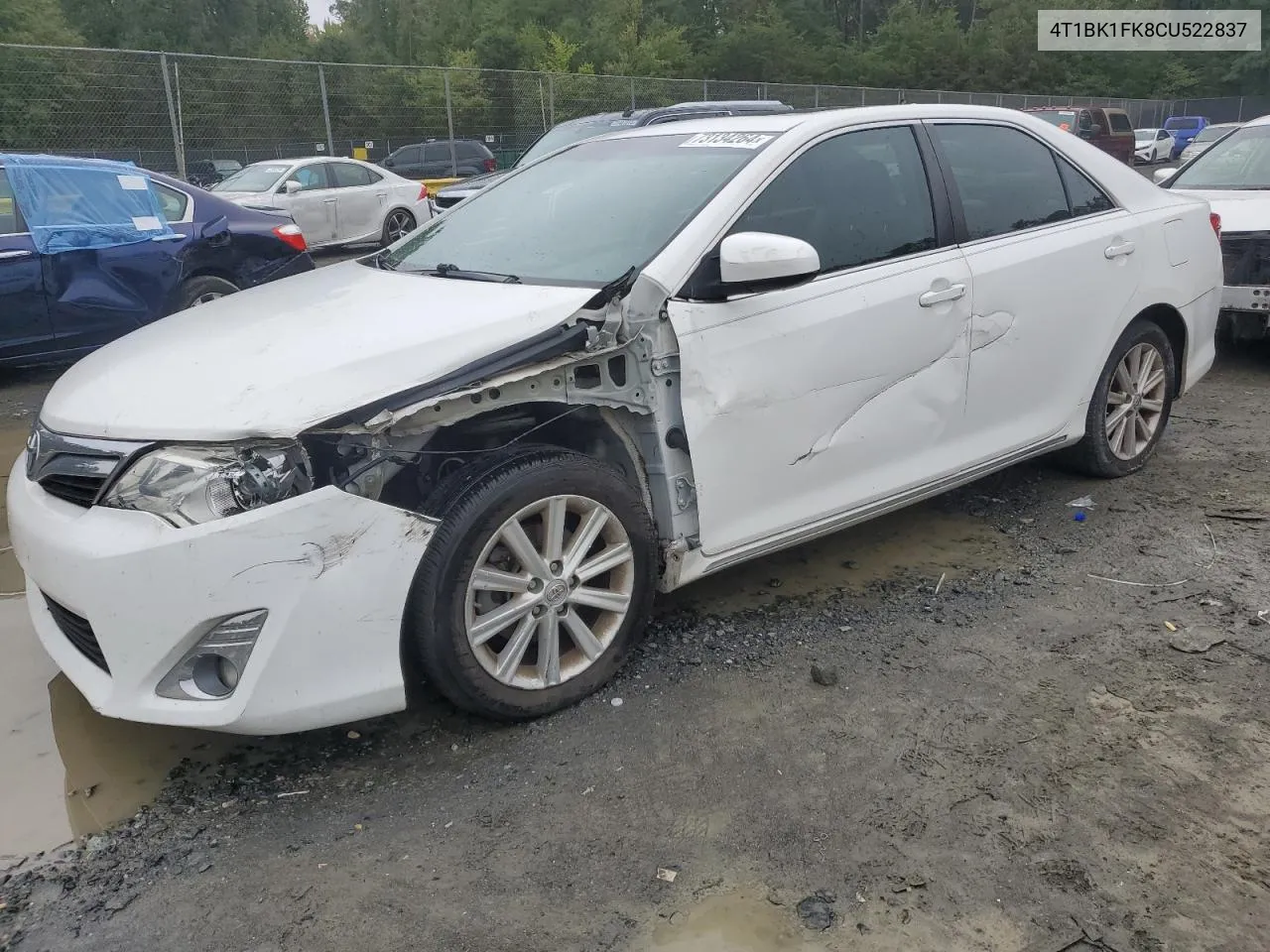 4T1BK1FK8CU522837 2012 Toyota Camry Se